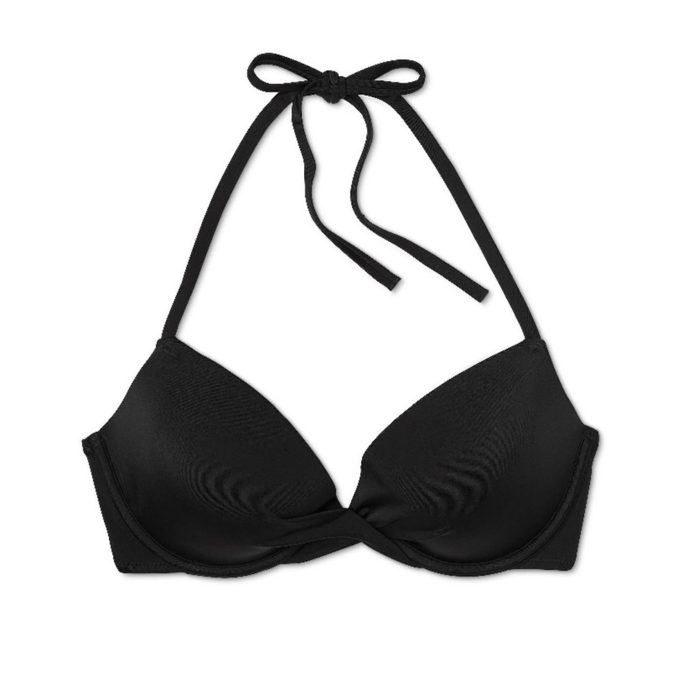 Shade & Shore Lightly Lined Twist Front Bikini Top